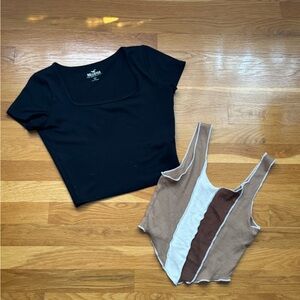 2 hollister size s shirts